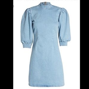 Ganni Cult Denim Mini Dress - Size 2